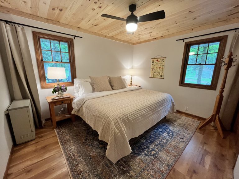 Bedroom with King bed and closet