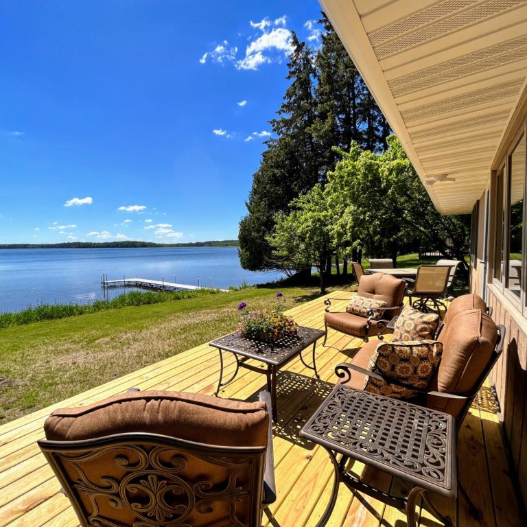 Unbeatable lake view from new front deck